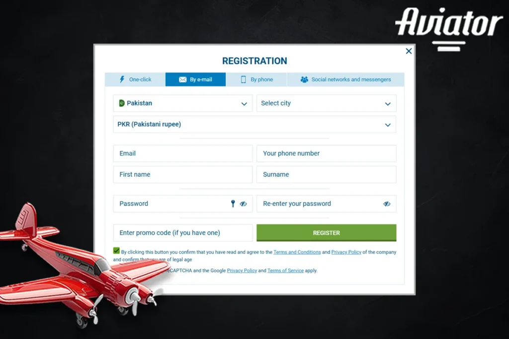 Registration by One Form in Aviator