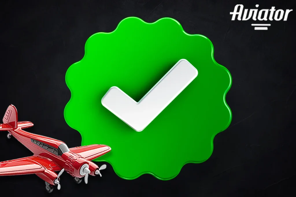 Information about the verification process for the Aviator game