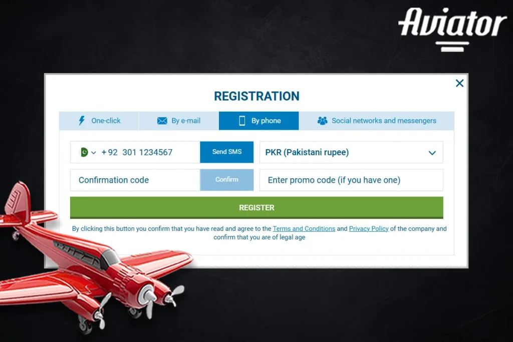 Registration by Via Phone in Aviator